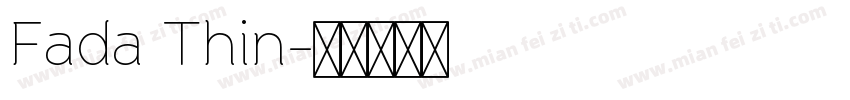 Fada Thin字体转换